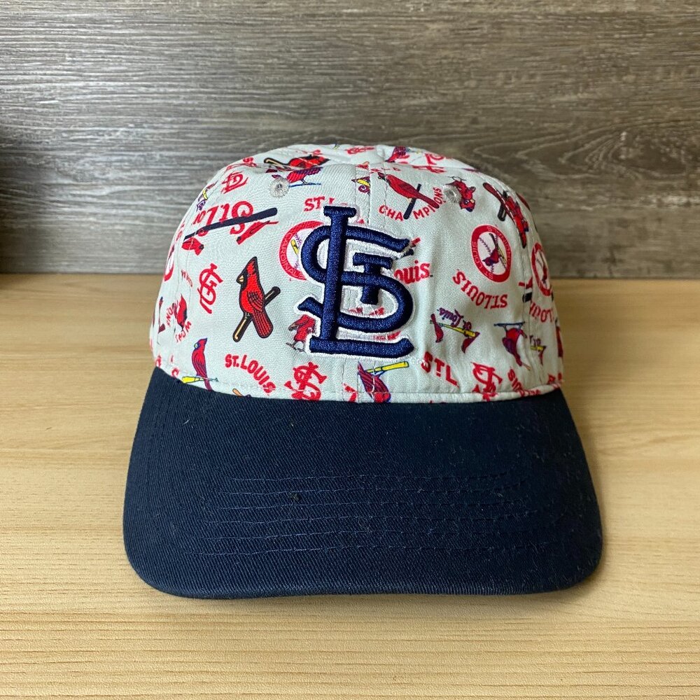 St Louis Cardinals Hat Cap Youth Strap Back Gray Blue Baseball All Over Print